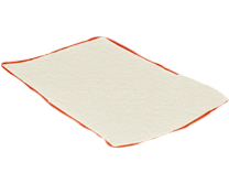 Folha de papel branca sobre superf cie vermelha com sombras. Yapay zeka taraf ndan olu turulan a  klama