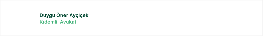 Duygu ner Ay i ek K demli Avukat