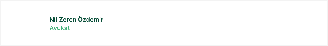 Nil Zeren zdemir Avukat