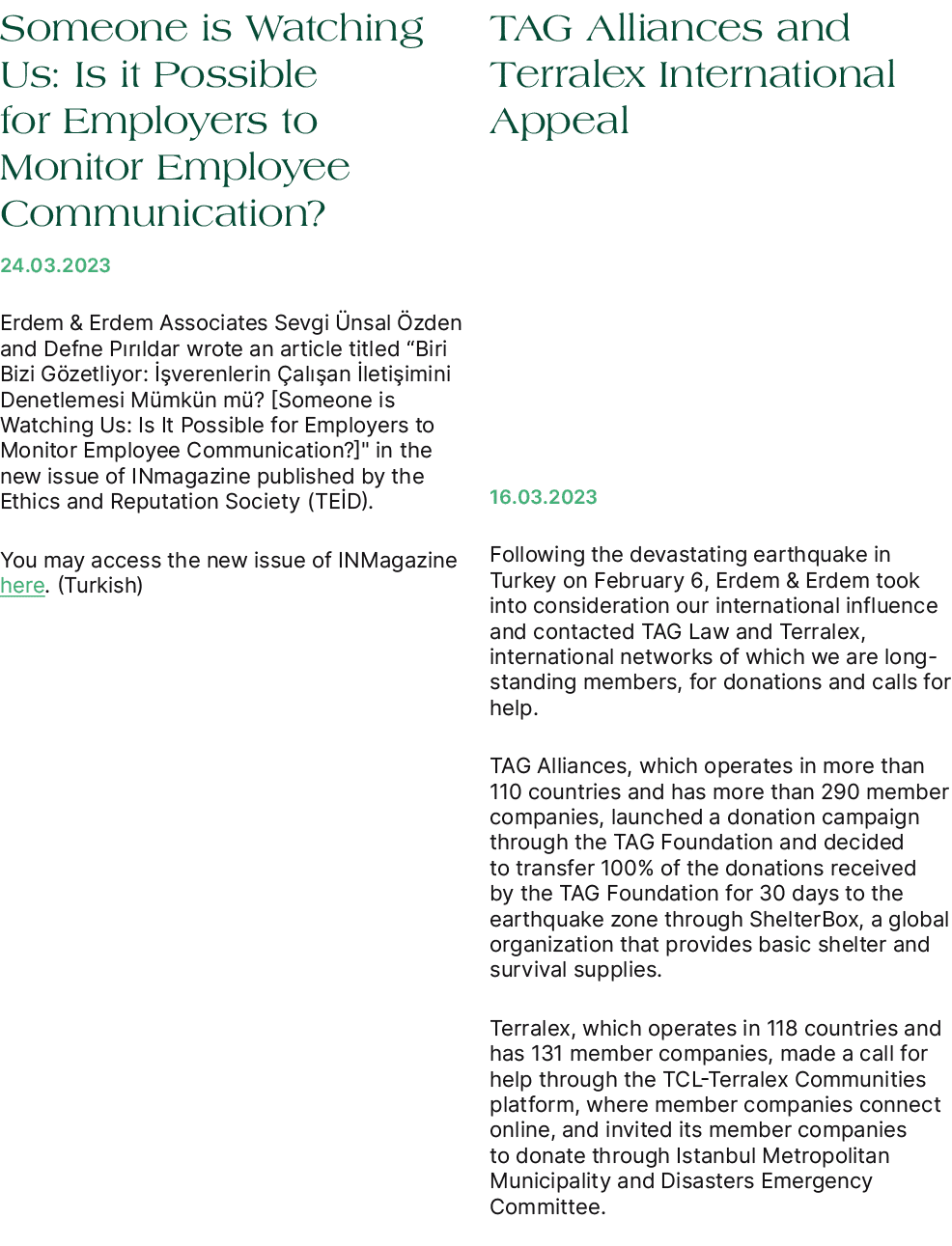 Someone is Watching Us: Is it Possible for Employers to Monitor Employee Communication? 24.03.2023 Erdem & Erdem Asso...