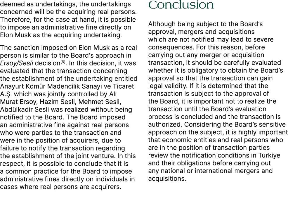 deemed as undertakings, the undertakings concerned will be the acquiring real persons. Therefore, for the case at han...