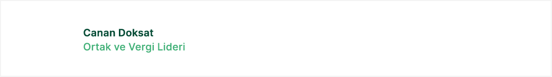 Canan Doksat Ortak ve Vergi Lideri