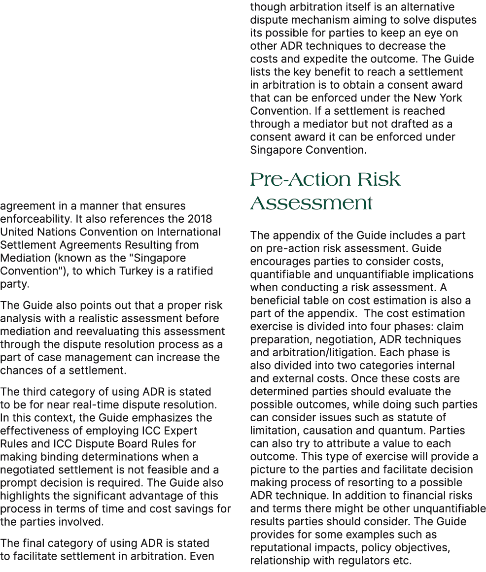 agreement in a manner that ensures enforceability. It also references the 2018 United Nations Convention on Internati...