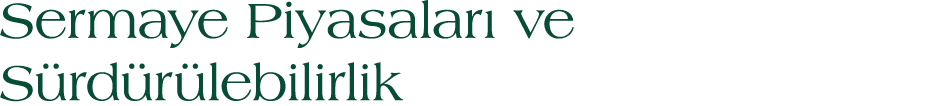 Sermaye Piyasalar ve S rd r lebilirlik