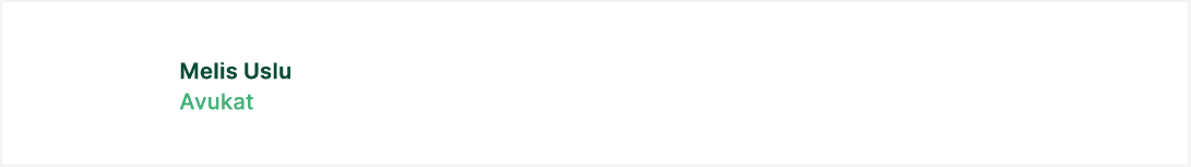 Melis Uslu Avukat