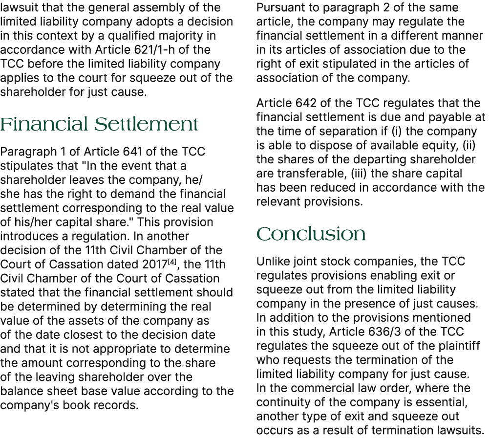 lawsuit that the general assembly of the limited liability company adopts a decision in this context by a qualified m...