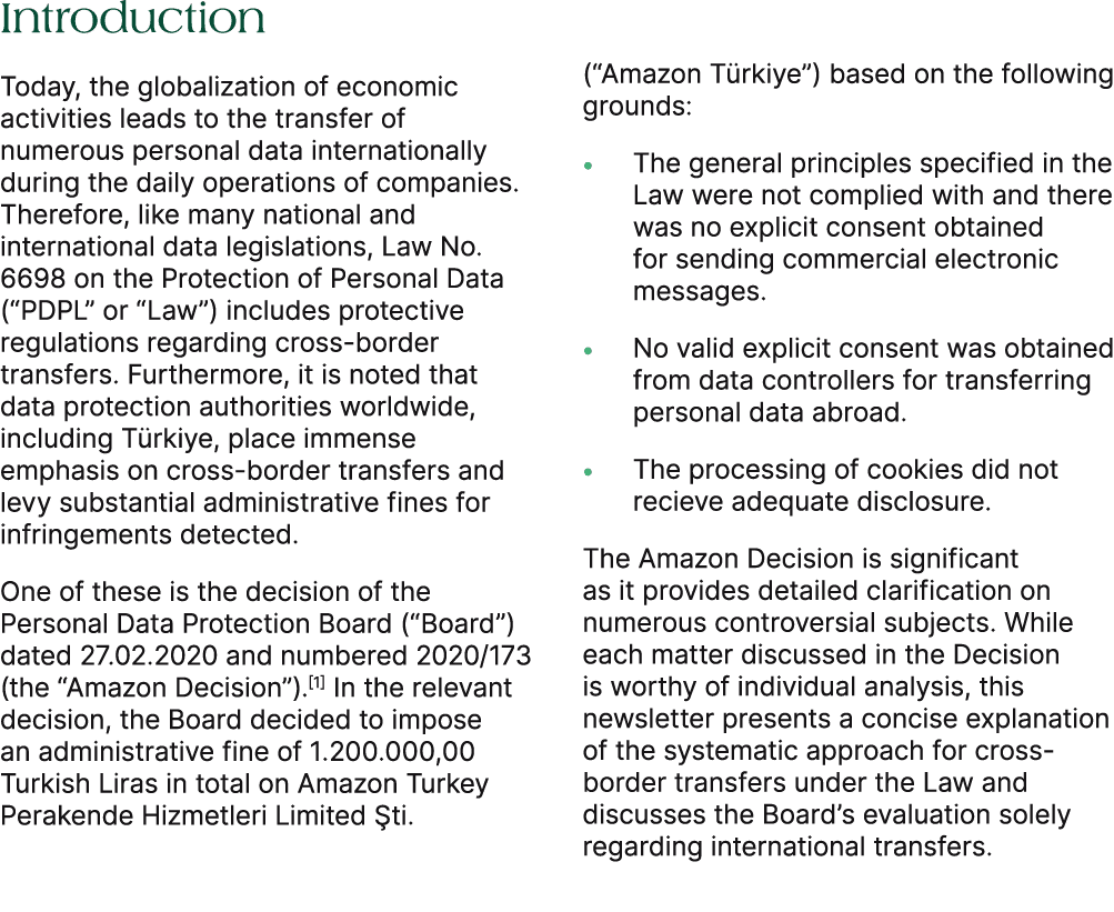 Introduction Today, the globalization of economic activities leads to the transfer of numerous personal data internat...