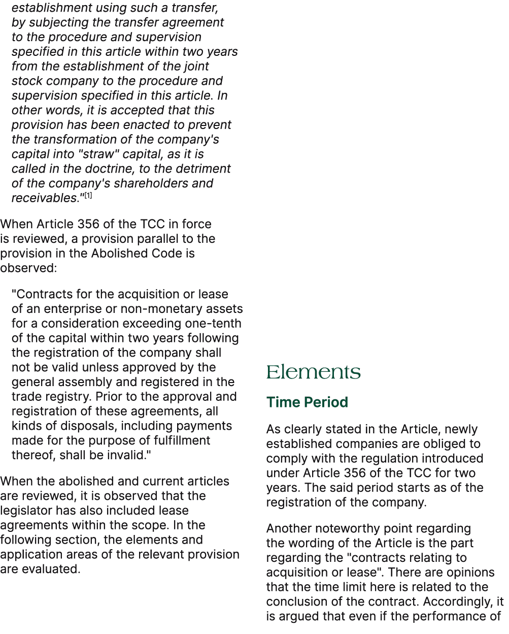 establishment using such a transfer, by subjecting the transfer agreement to the procedure and supervision specified ...